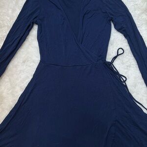 F21 Navy Wrap Dress